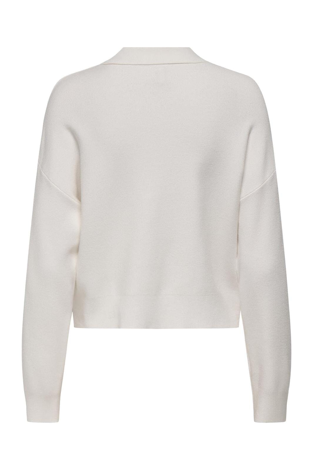 Only - Onllucy Ls Polo Neck Knt - 4742205 Cloud Dancer