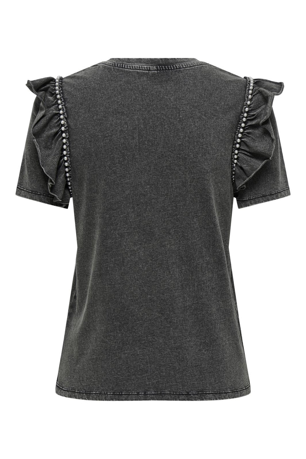 Only - Onllucy S/S Pearl Top - 4640190 Black Pearl