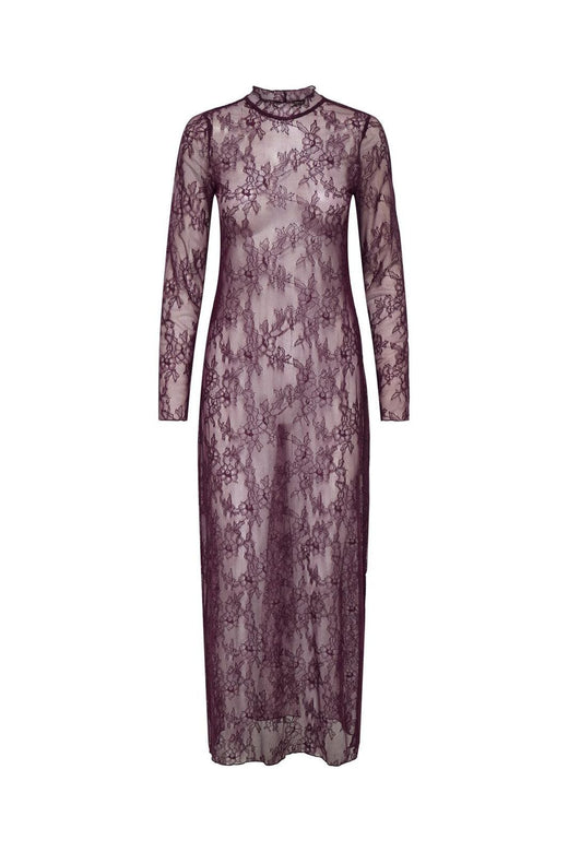 Only - Onllulu L/S Lace Dress - 4887101 Winetasting