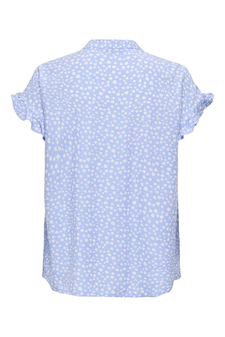 Only - Onlluna Life S/S Shirt - 4890360 Grapemist Luna Flower