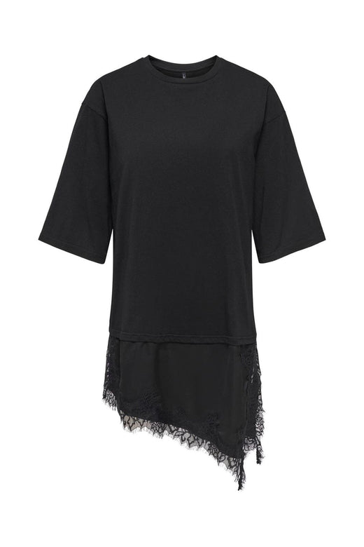 Only - Onlmadelyn S/S Lace Top - 5128362 Black Black Lace