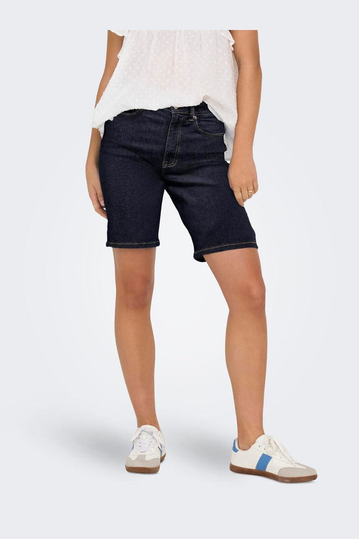 Only - Onlmadison Blush Shorts Cro - 4968659 Dark Blue Denim Rinse