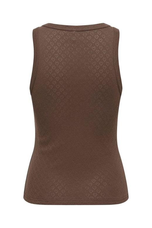 Only - Onlmadison Tank Top Box - 5034262 Chocolate Martini Heart Pointelle