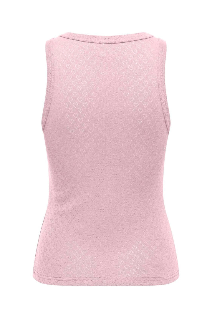 Only - Onlmadison Tank Top Box - 5081554 Pale Lilac Heart Pointelle