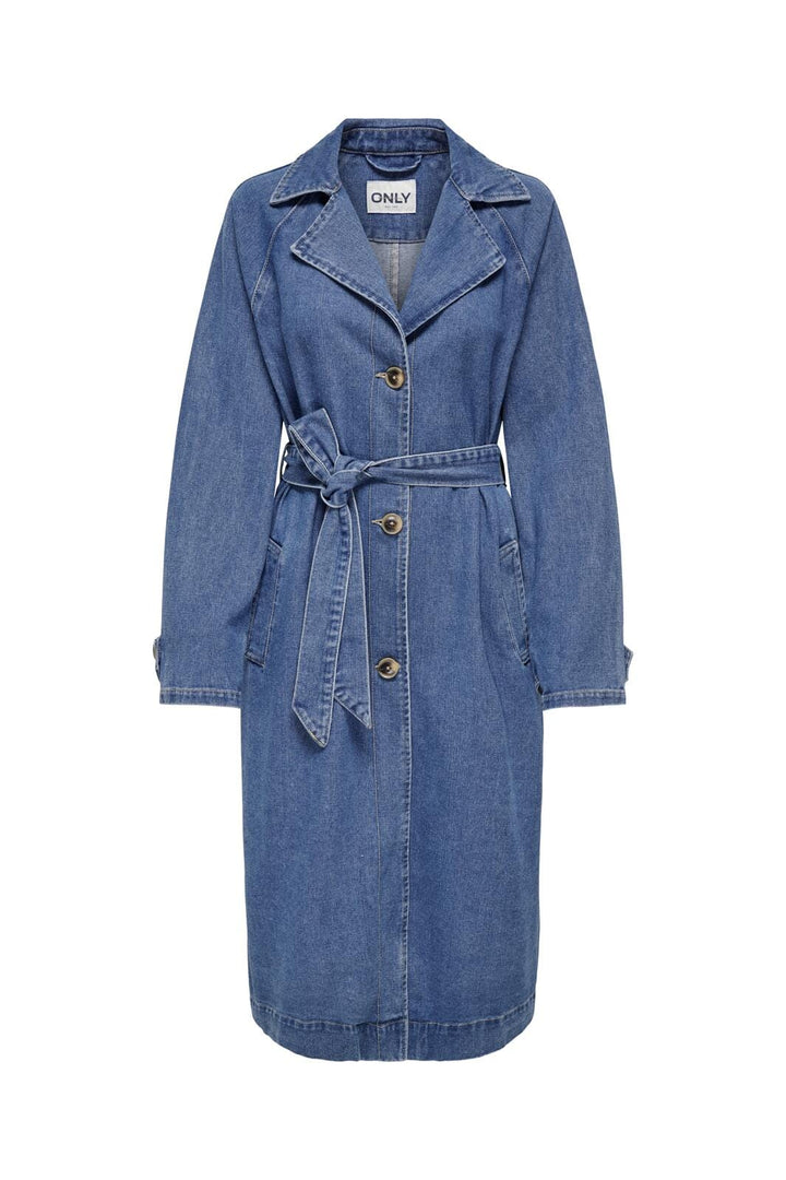 Only - Onlmalou Belted Trench Gua Fw - 4545182 Medium Blue Denim
