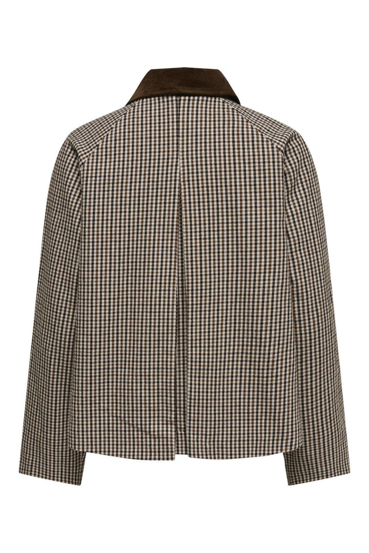Only - Onlmanilla Check Jacket - 4971492 Moonlight Small Checks/ Brown & Black