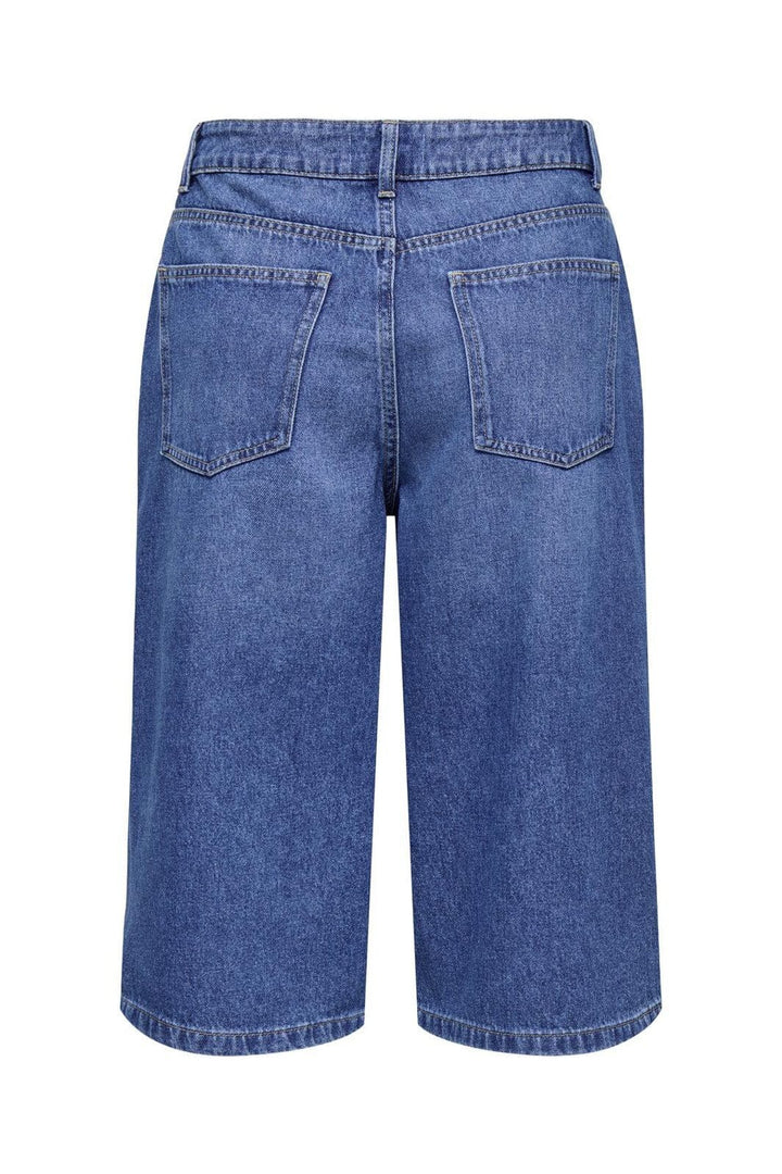 Only - Onlmaria Reg Long Shorts Moch - 4823013 Medium Blue Denim