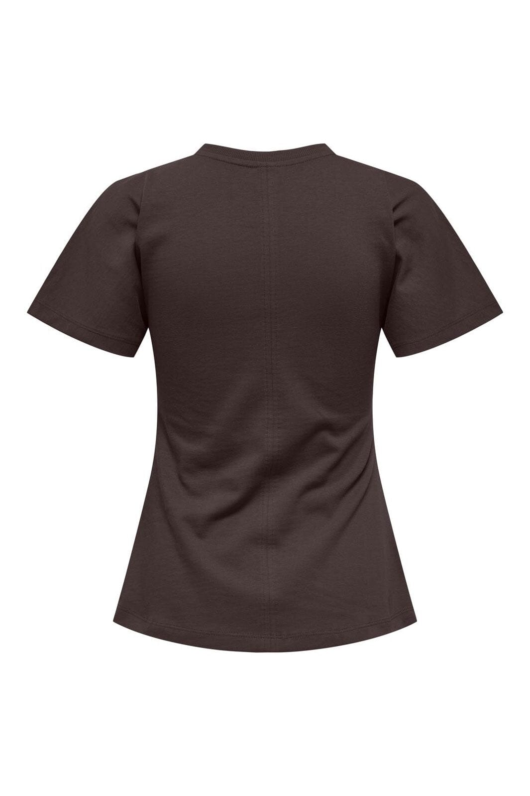 Only - Onlmarie Life S/S Ruching Top - 4958525 Seal Brown