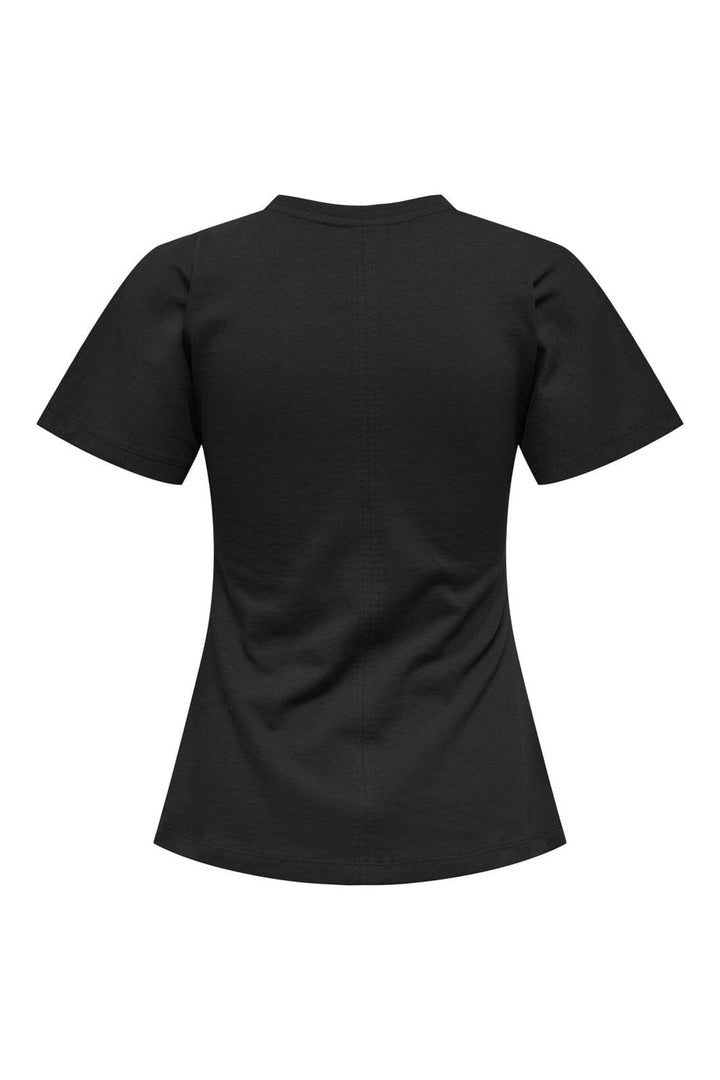 Only - Onlmarie Life S/S Ruching Top - 4960702 Black