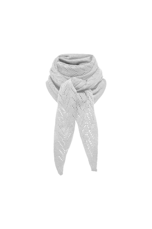 Only - Onlmarie Pointelle Triangle Scarf Cc Acc - 5101671 Light Grey Melange