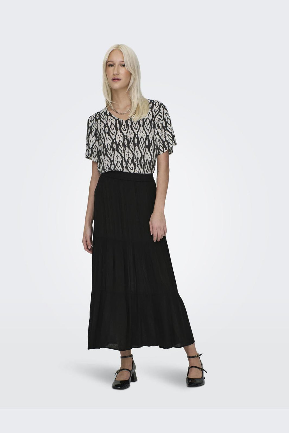 Only - Onlmikka Life Long Skirt - 4510131 Black