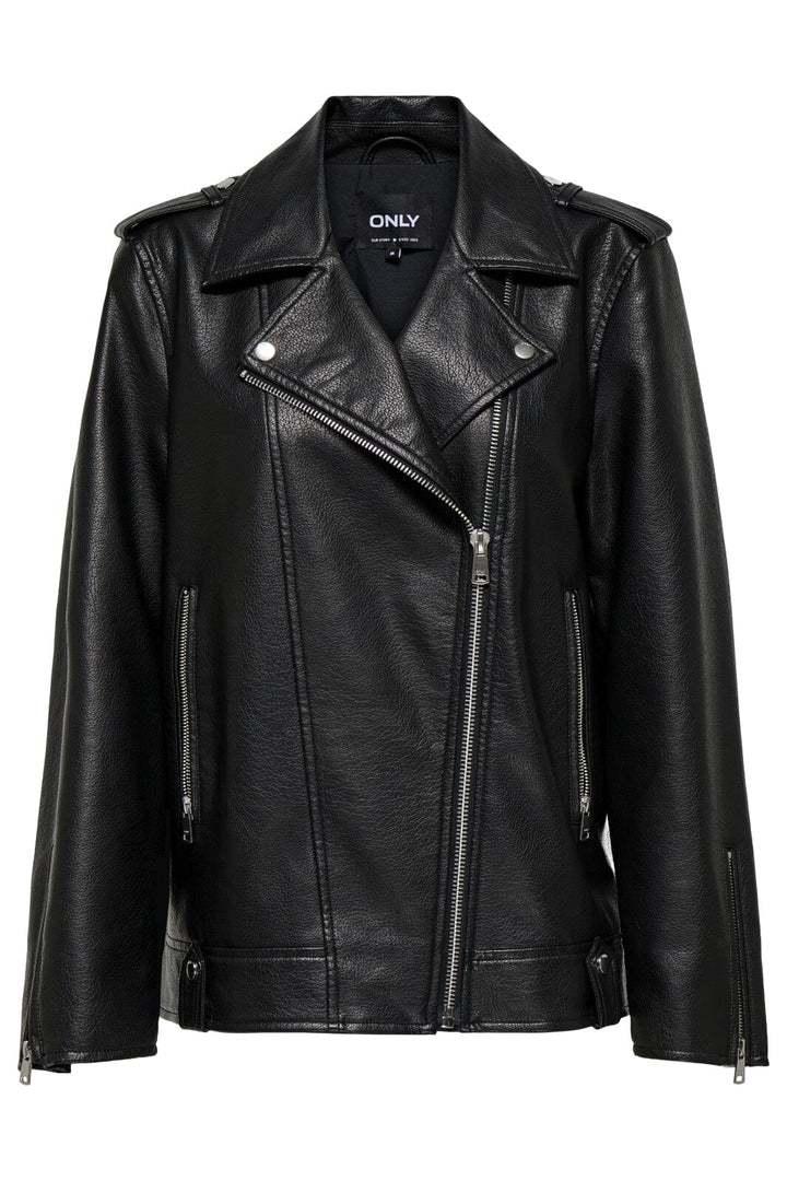 Only - Onlmille Faux Leather Jacket - 4842346 Black Jakker 