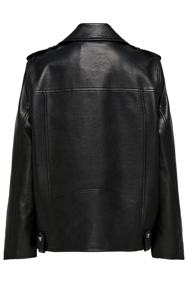Only - Onlmille Faux Leather Jacket - 4842346 Black Jakker 