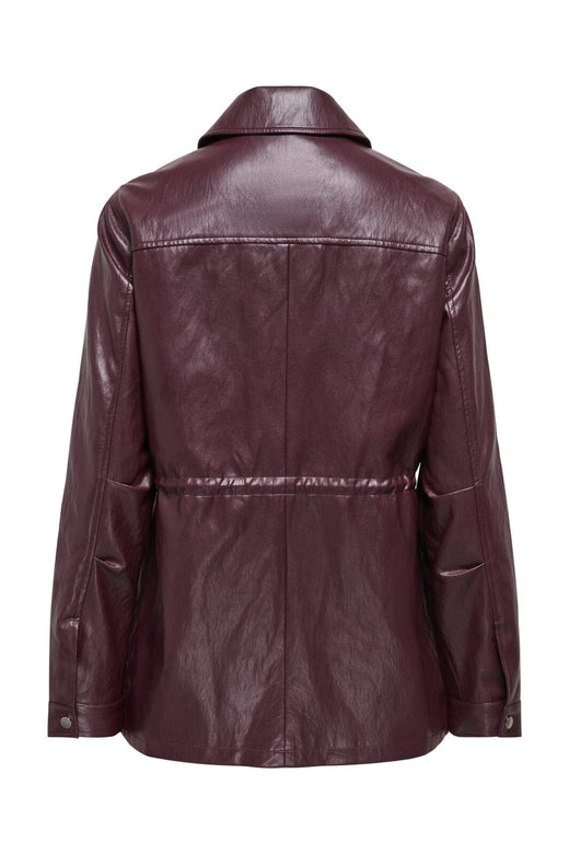Only - Onlmini Faux Leath String Jacket Cc - 5078401 Decadent Chocolate