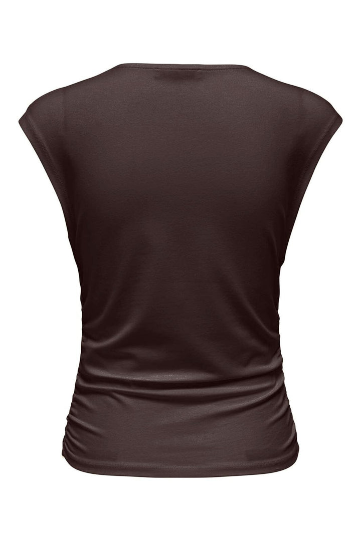 Only - Onlmira Capsl Ruching Top - 4985037 Black Coffee