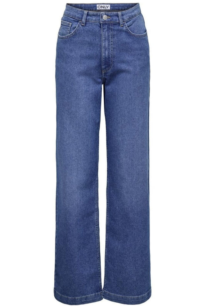 Only - Onlmishy Wide Akm Moch - 4797744 Medium Blue Denim Jeans 