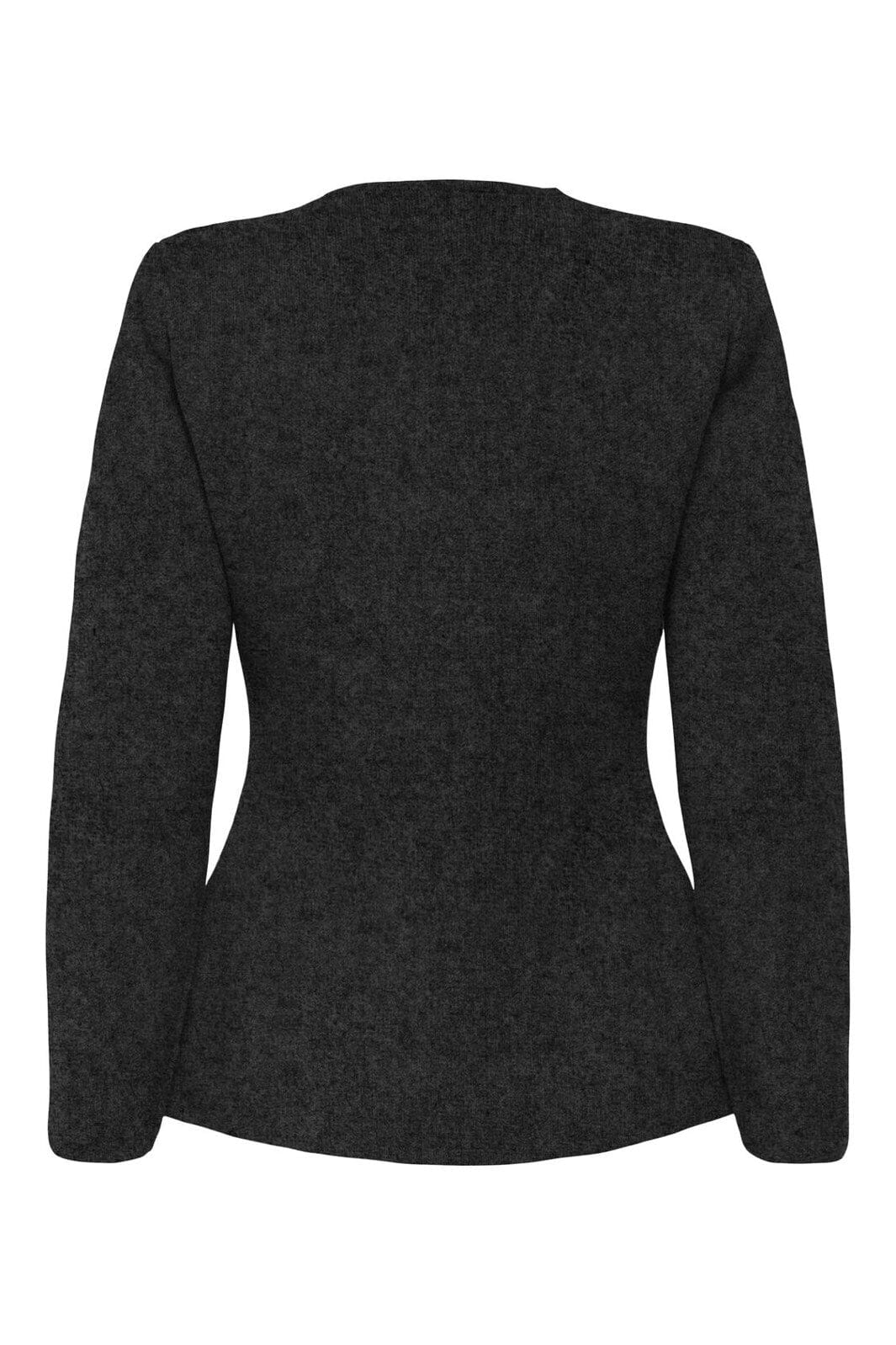 Only - Onlmyera Life Ls One Button Cardigan Knt - 4939844 Dark Grey Melange