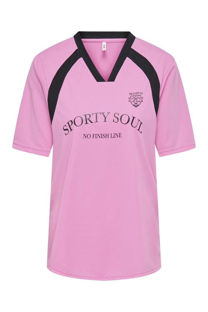 Only - Onlnadine S/S Top Box - 4736625 Fuchsia Pink Sporty