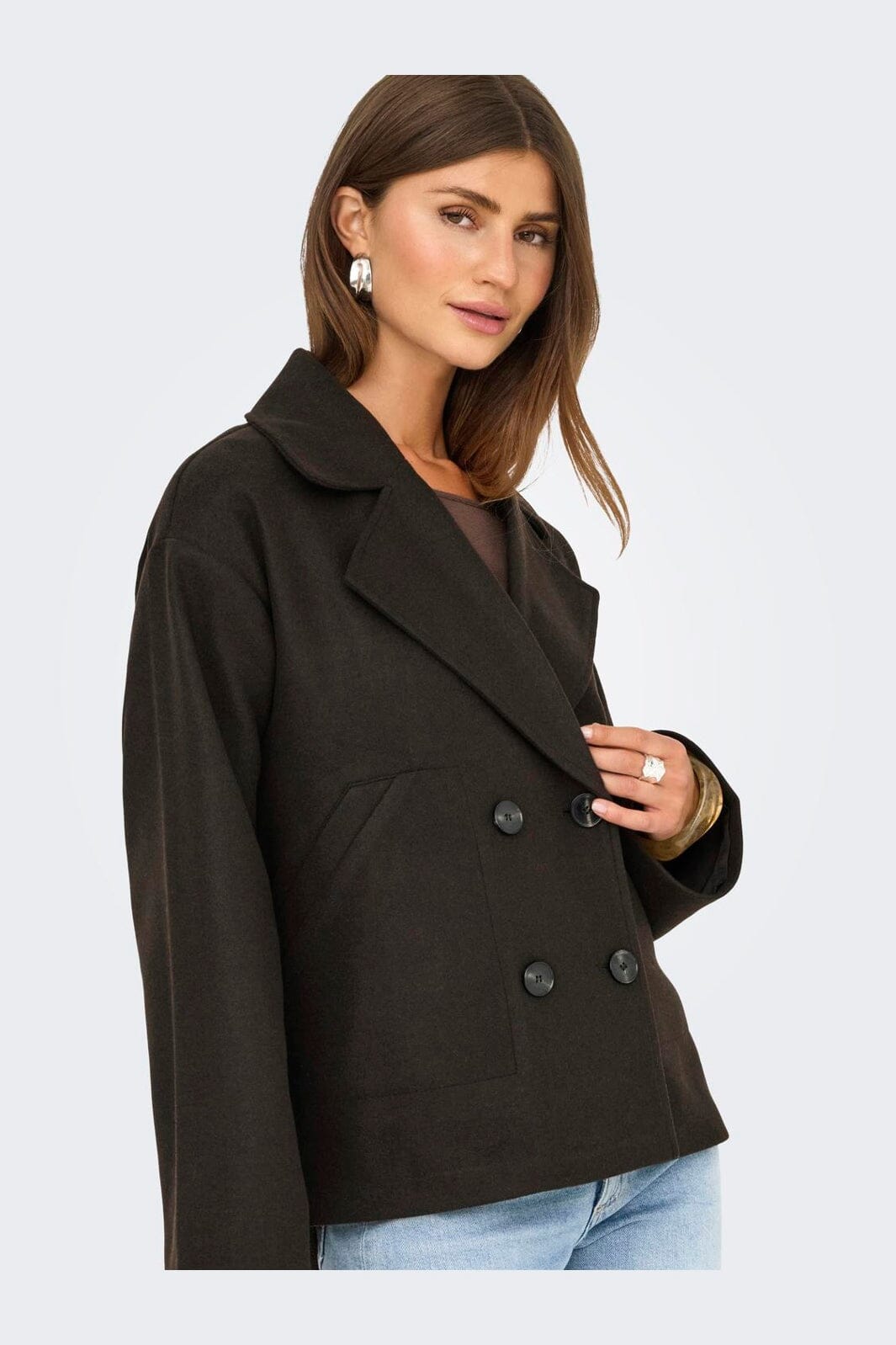 Only - Onlnancy Jacket - 4967041 Chocolate Torte Melange