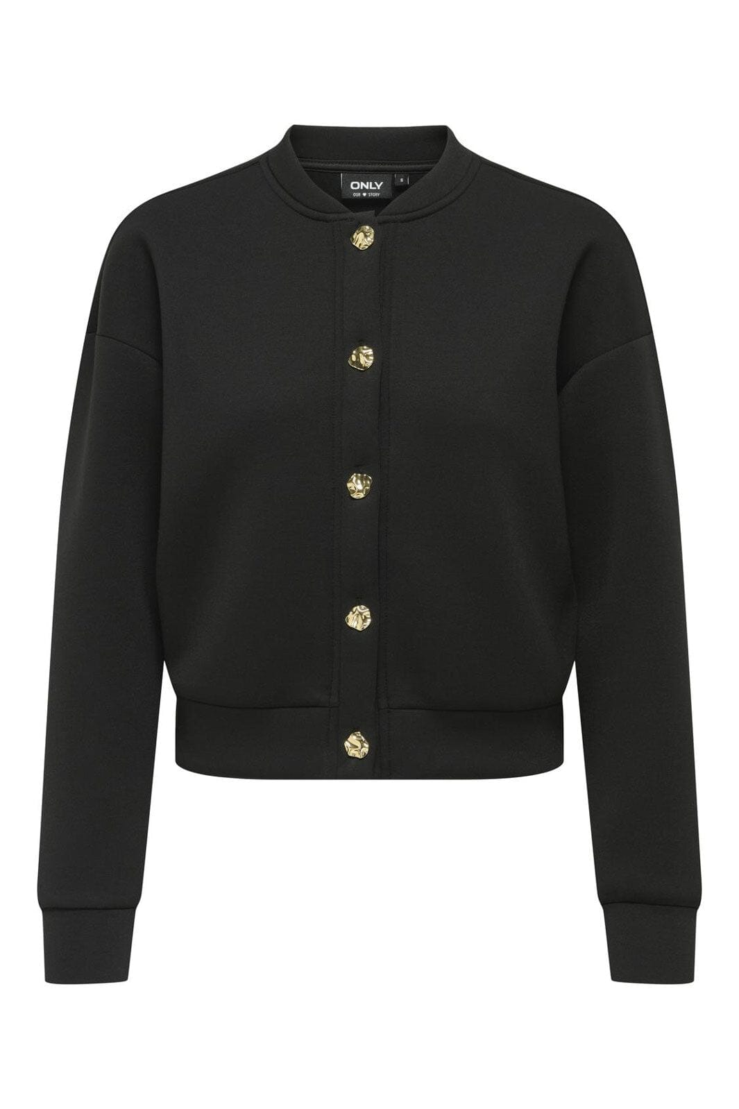 Only - Onlnaomi L/S Bomber Swt - 4912033 Black Gold Buttons