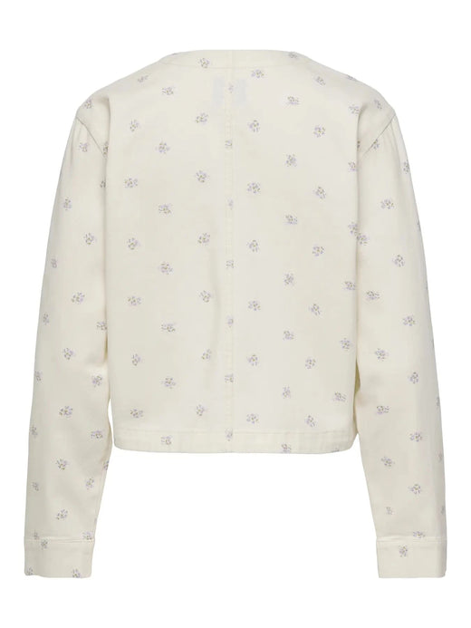 Only - Onlnaomi O-Jacket - 4951822 Egret Flower Jakker 
