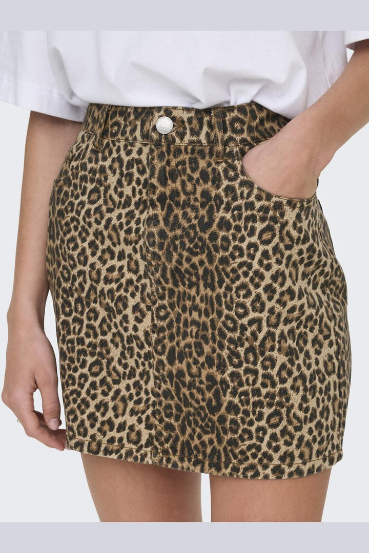 Only - Onlnaomi Skirt - 4848063 Toasted Coconut Leo