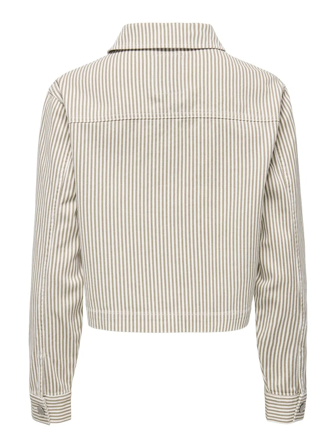 Only - Onlnaomi Stripe Jacket - 4907785 Winter Twig White Jakker 