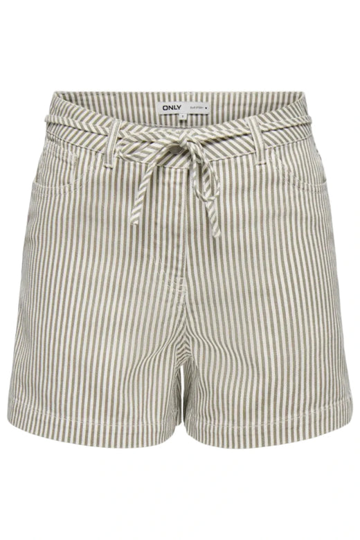 Only - Onlnaomi Stripe Shorts - 4907786 Winter Twig White Shorts 