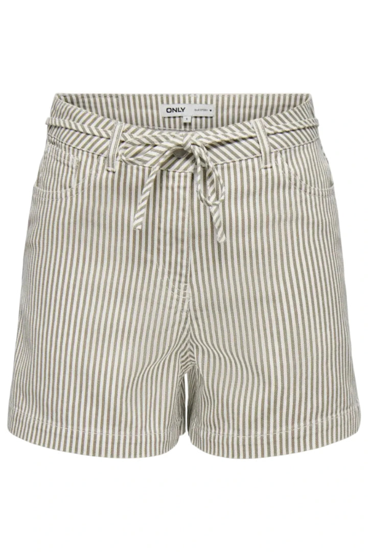 Only - Onlnaomi Stripe Shorts - 4907786 Winter Twig White Shorts 