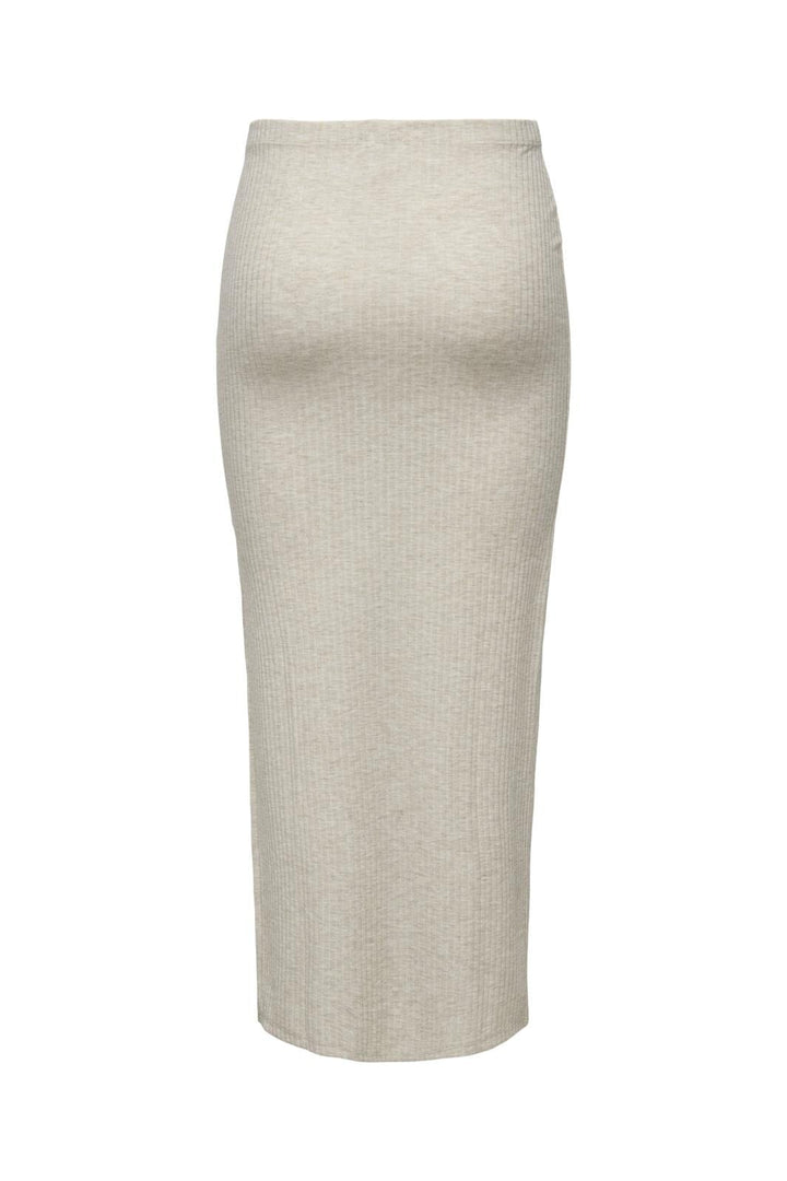Only - Onlnella Long Side Slit Skirt Box - 4459369 Pumice Stone Melange