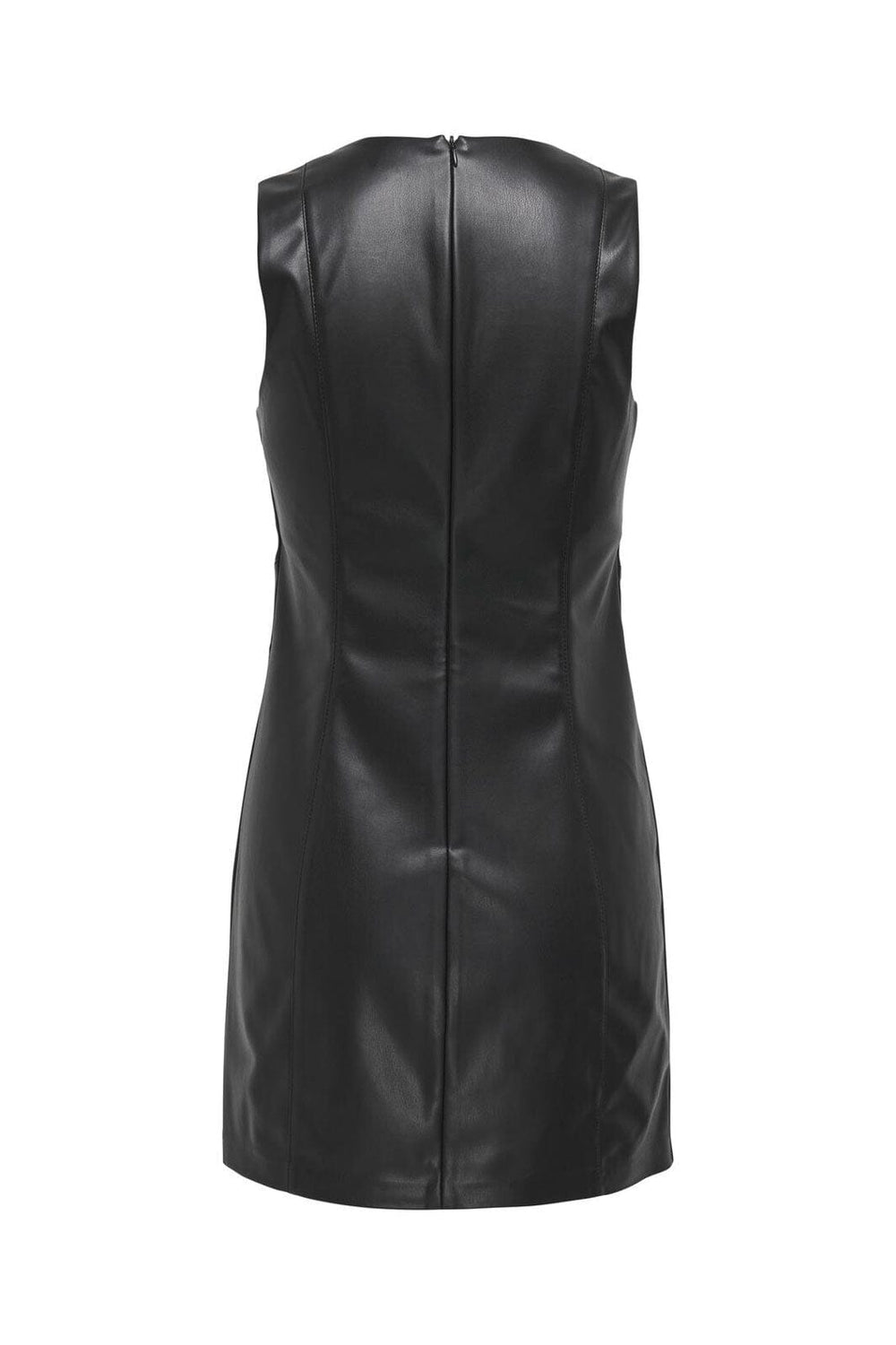Only - Onlnelly Faux Leather Dress - 4880798 Black