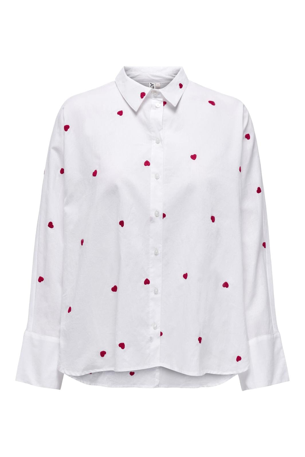 Only - Onlnew Lina Grace Ls Emb Shirt - 4129973 Bright White Heart
