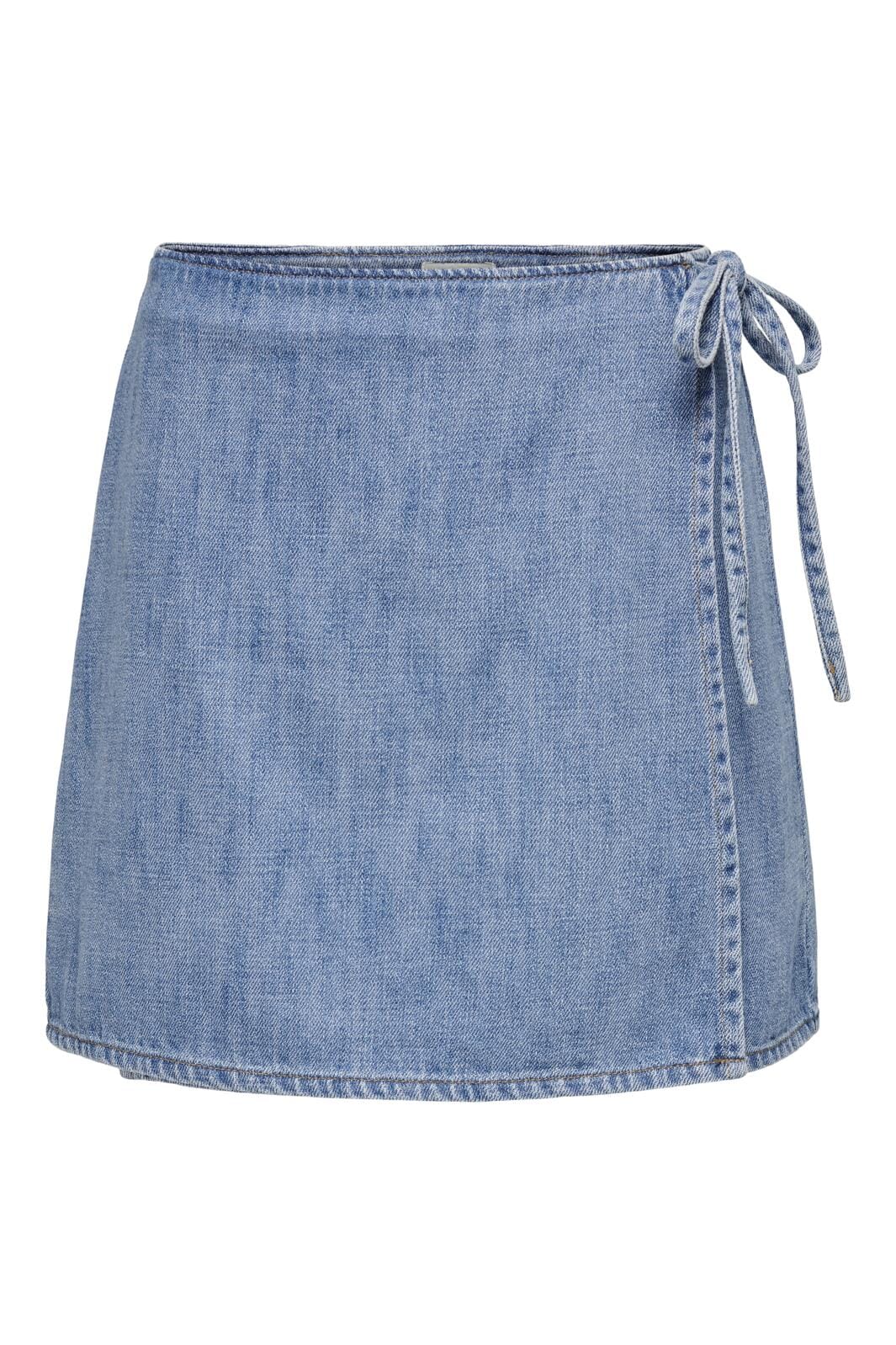 Only - Onlnoelle Wrap Skirt Yor - 4536874 Light Blue Denim