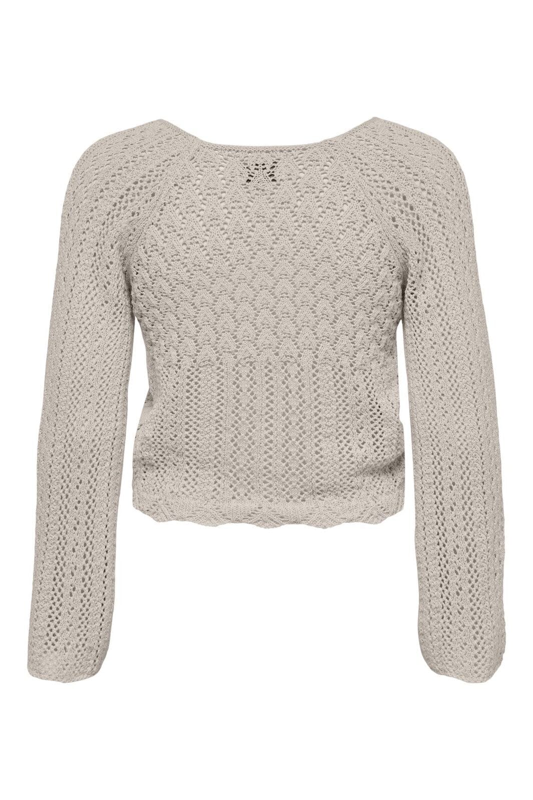 Only - Onlnola Life Ls Ruching Pullover Knt - 4030617 Pumice Stone Melange