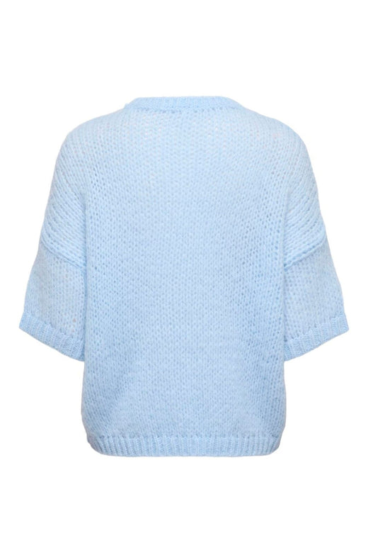 Only - Onlnordic Ss Loose O-Neck Knt - 5026834 Cashmere Blue