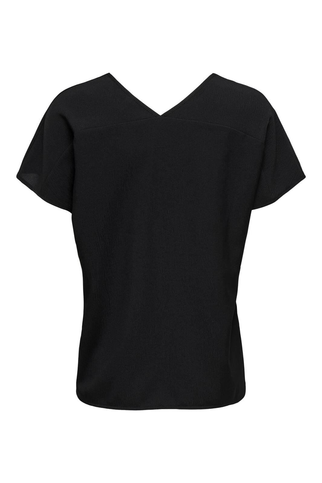 Only - Onlnova Life Elite S/S Emmy Top Solid - 4688982 Black