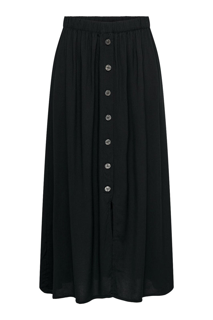 Only - Onlnova Life Vis Button Skirt Solid - 3586254 Black