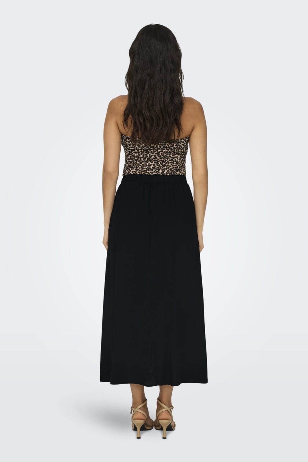 Only - Onlnova Life Vis Button Skirt Solid - 3586254 Black