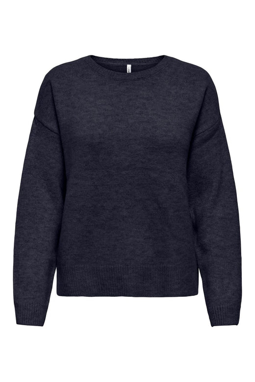 Only - Onlolivia Ls O-Neck Cc Knt - 5101457 Night Sky Melange