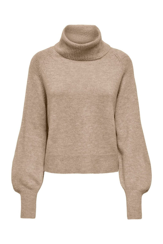 Only - Onlolivia Ls Roll Neck Cc Knt - 5101149 Humus Melange