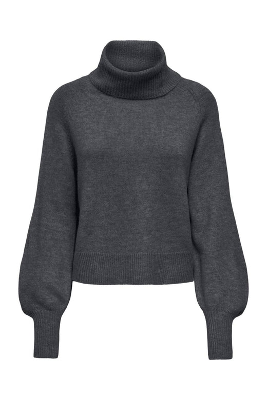 Only - Onlolivia Ls Roll Neck Cc Knt - 5101150 Dark Grey Melange