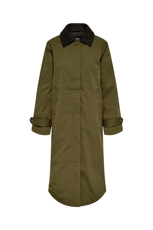 Only - Onlorchid Cord Mix Coat - 5020240 Dark Olive Chocolate Torte