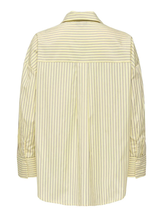 Only - Onloregon Alva Ls Reg Shirt - 4950345 Sunlight Black Skjorter 