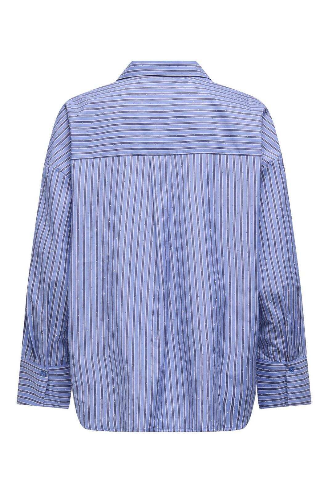 Only - Onloregon Alva Ls Rhinestone Shirt 15348536 - 4757709 - Persian Jewel W Stripes