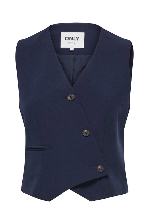 Only - Onlorleen Life S/L Asym Waistcoat Tlr - 4945546 Night Sky