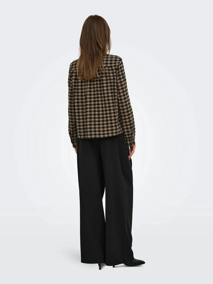 Only - Onlpalino Wide Pleat Pant Tlr - 5171717 Black Bukser 
