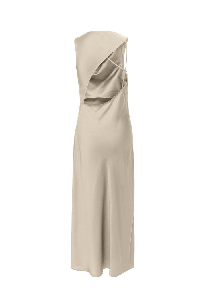Only - Onlpaloma Chigo Open Back Dress - 5102288 Creme
