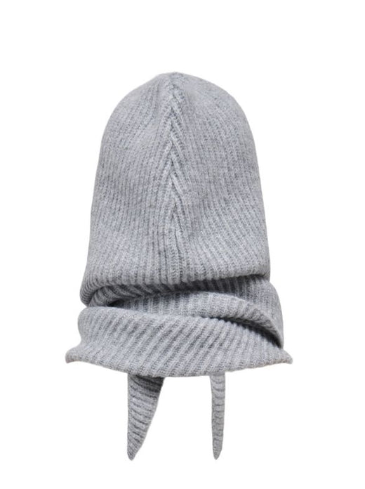 Only - Onlpatrizia Hooded Scarf Acc - 4962323 Light Grey Melange Tørklæder 