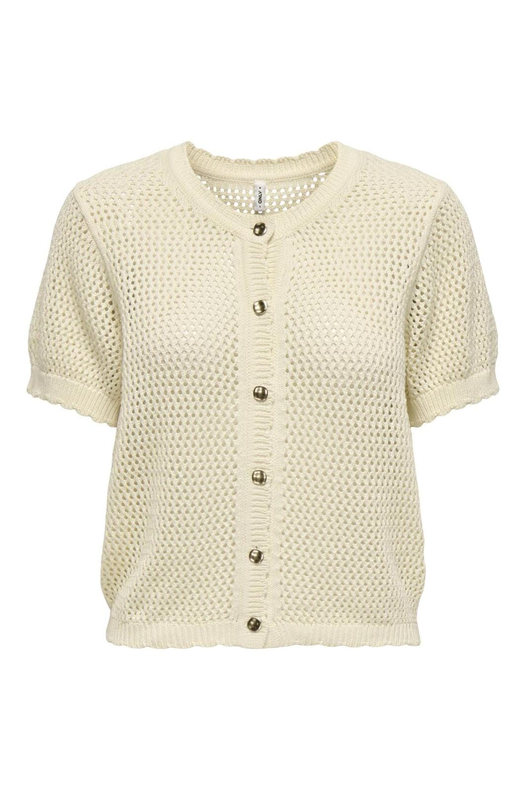 Only - Onlpaula 2/4 O-Neck Cardigan - 4710573 Birch