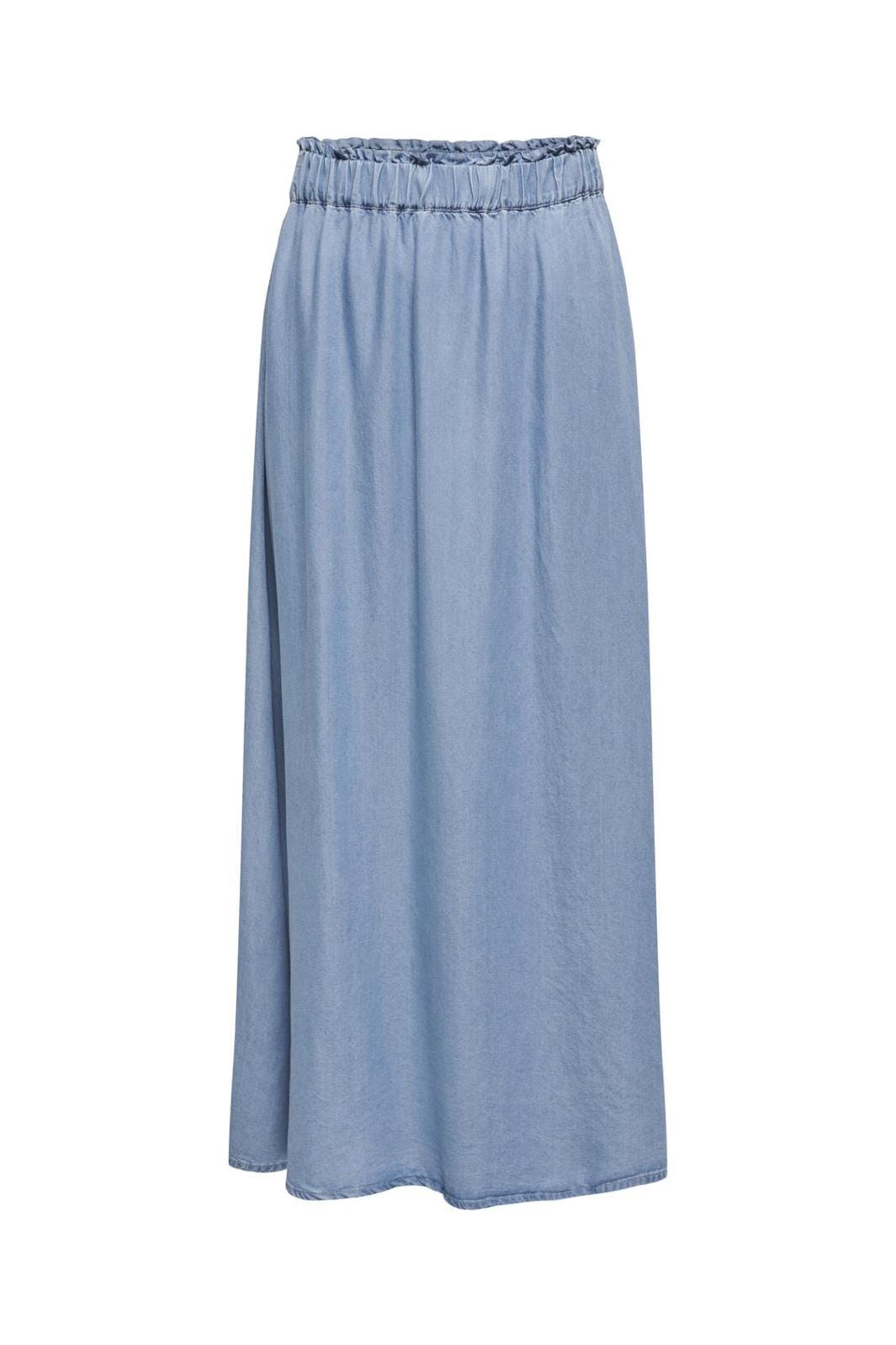 Only - Onlpema Venedig Long Skirt Qyt - 4435361 Medium Blue Denim